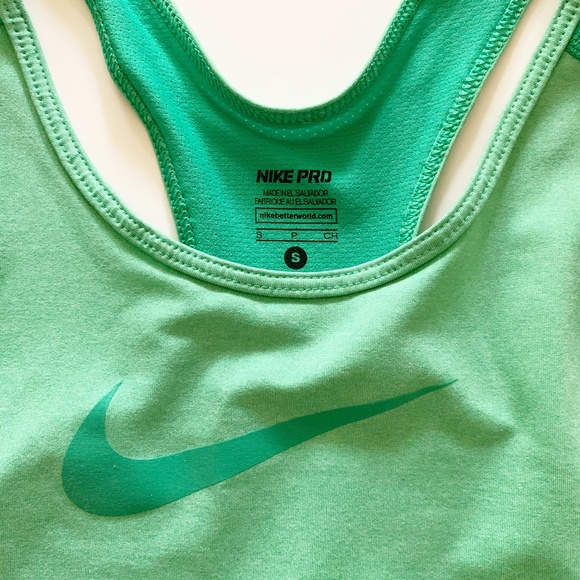 New Nike Pro Dri-fit Green Tank top. Size small - Picture 2 of 6